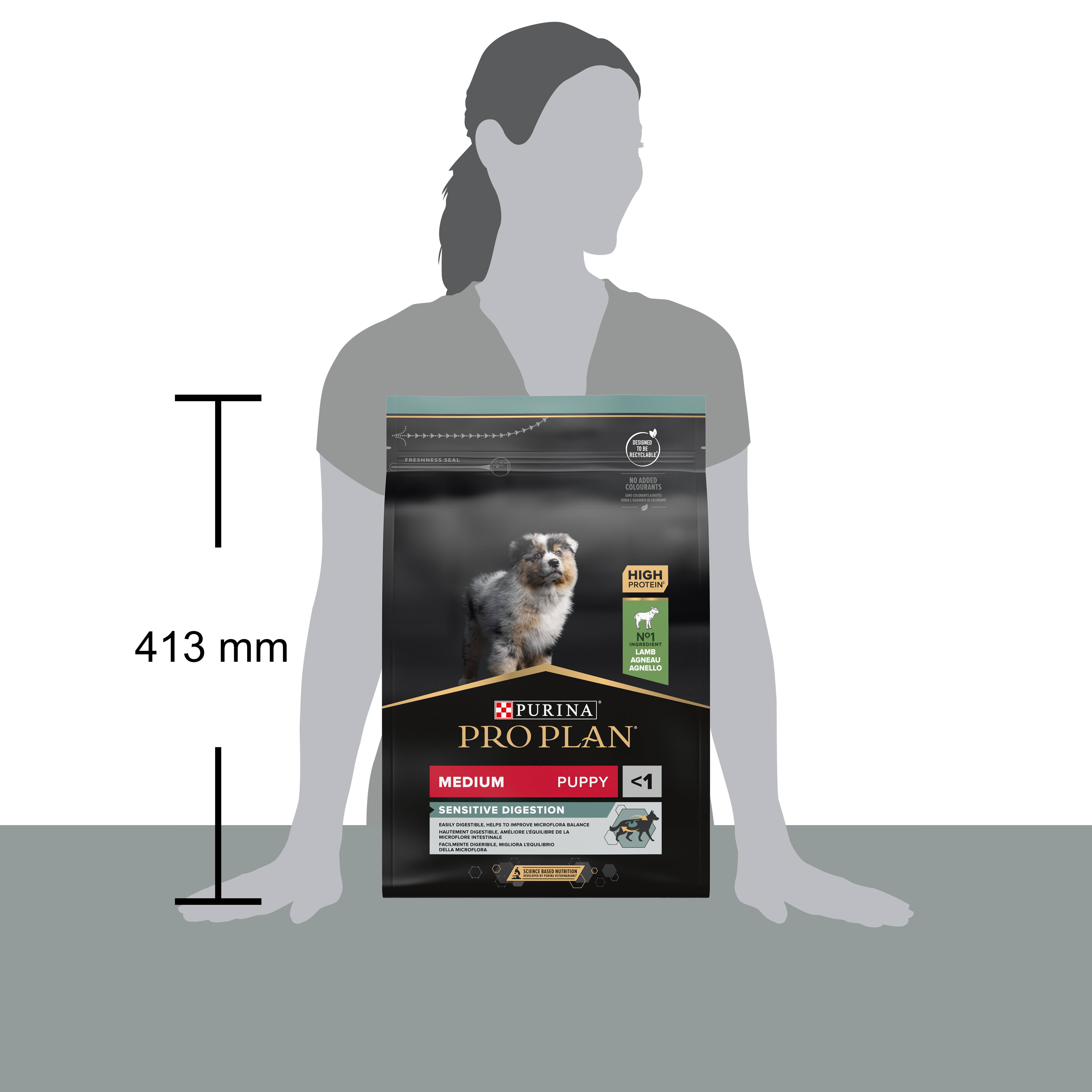Purina Pro Plan - Croquettes chien Junior Medium Digestion Agneau  3 kg - PRO PLAN - Imagen 7