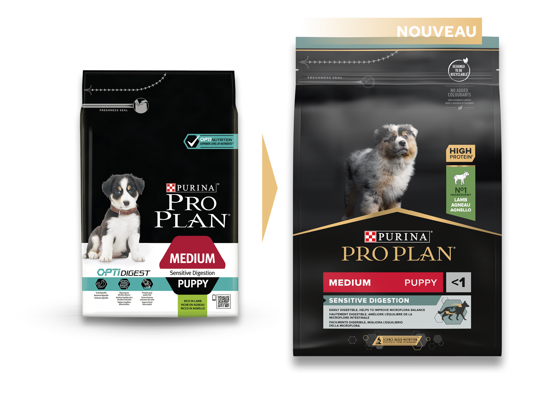 Purina Pro Plan - Croquettes chien Junior Medium Digestion Agneau 3 kg - PRO PLAN - Image 2