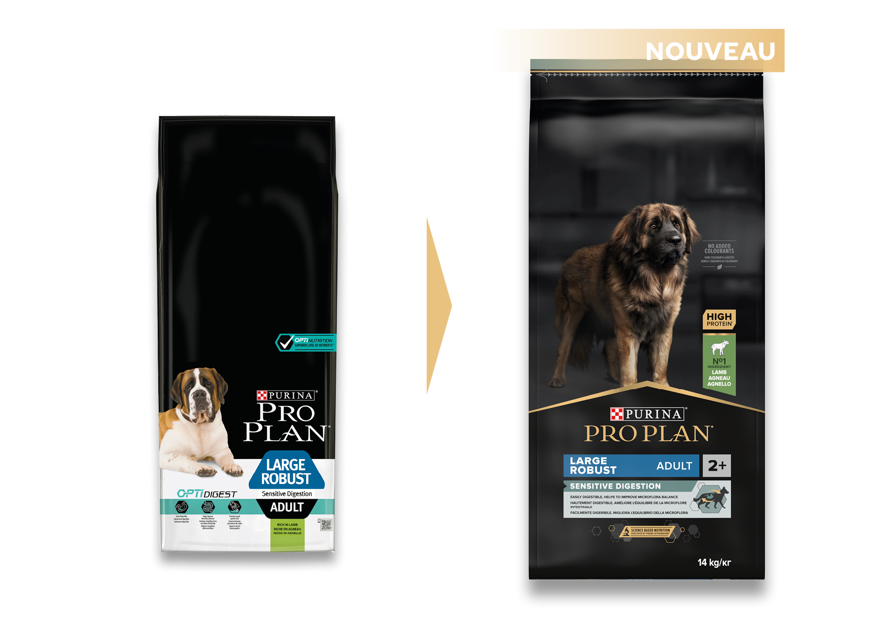 Purina Pro Plan - Croquettes chien Adulte Large Robuste Sensitive Digestion Agneau 14 kg - PRO PLAN - Image 12