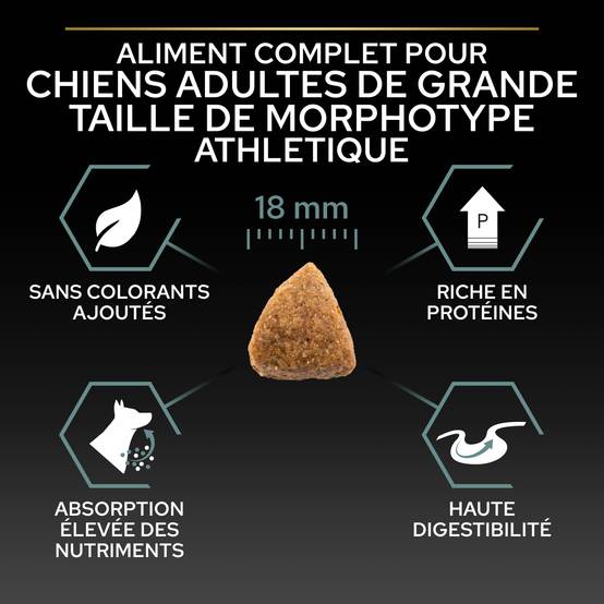 Purina Pro Plan - Croquettes chien Adulte Large Athletic Sensitive Digestion Agneau 14 kg - PRO PLAN - Image 3