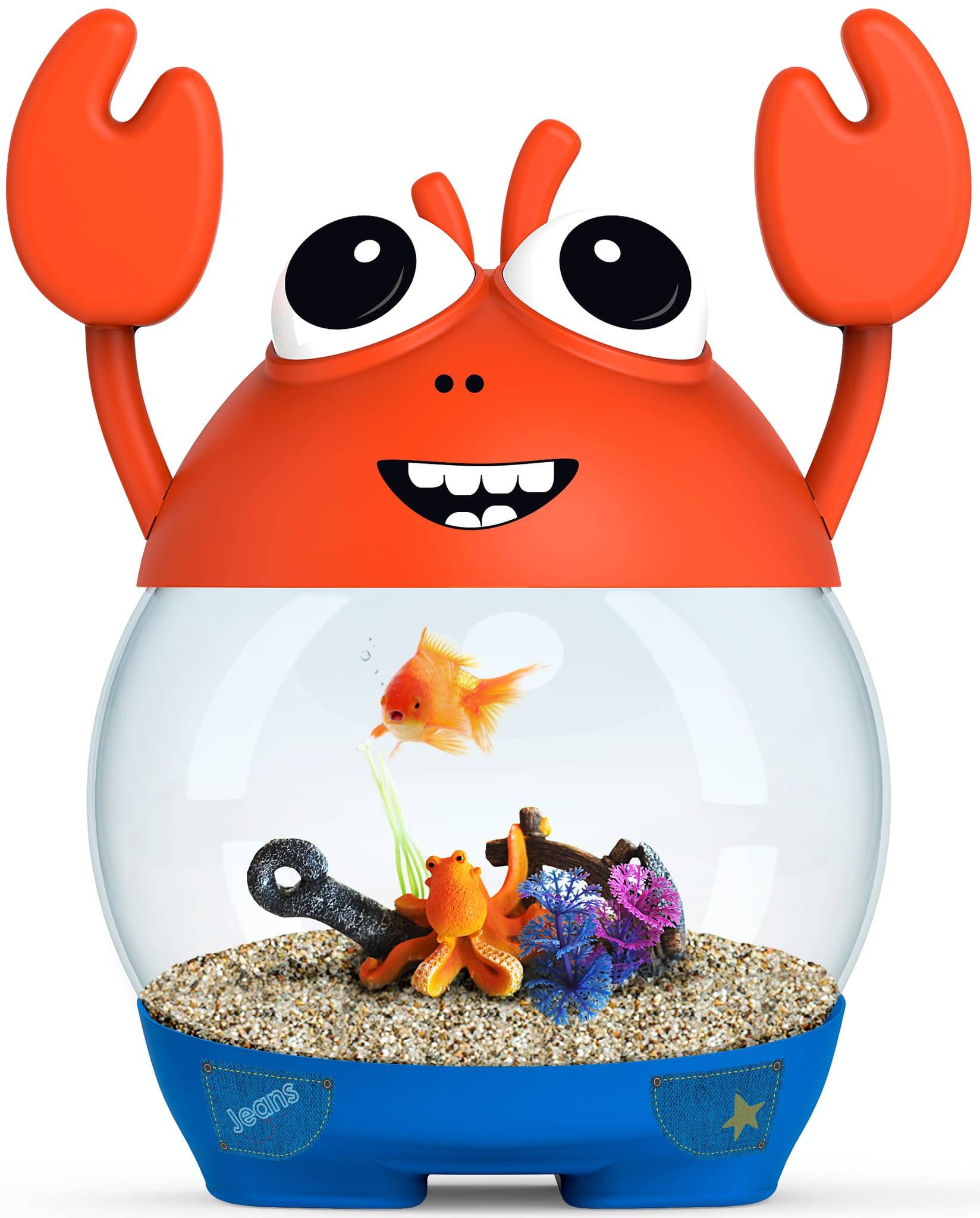 Agrobiothers - My Aquarium Crab Orange - L.29,3 x l.24,7 x H.36,2 cm - Image 2