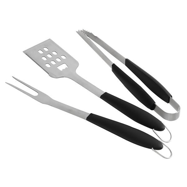 Le Marquier - Set de 3 ustensiles inox plancha H 45 cm - LE MARQUIER