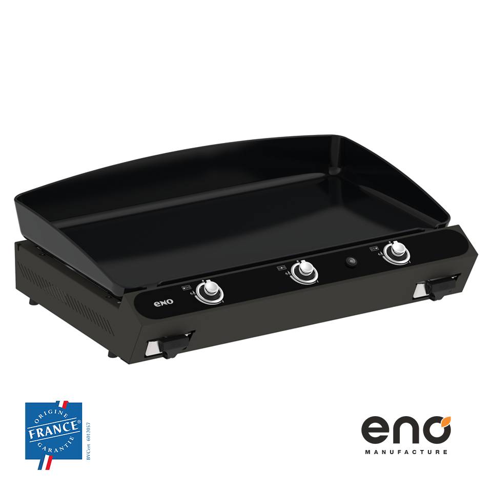 Eno - Eno - Plancha Bergerac 75 gas acero gris - L.77 x l.57 x H.24 cm - Imagen 1