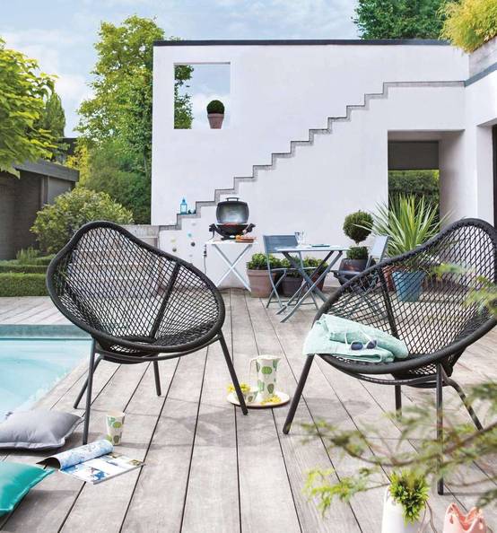 L'Estivalier - L'Estivalier - Fauteuil Elixir noir - L.83 x l.95 x H.98 cm - Image 2