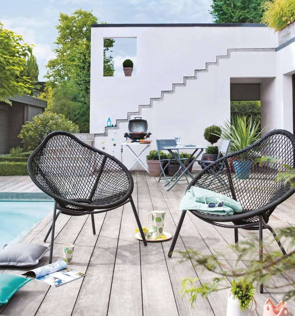 L'Estivalier - L'Estivalier - Fauteuil Elixir noir - L.83 x l.95 x H.98 cm - Image 2