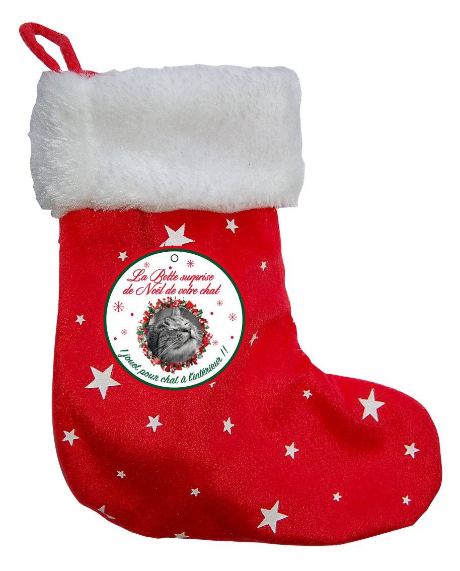 Wouapy - Wouapy - Botte surprise de Noël pour chat L.18 x l.3 x H.1,5 cm