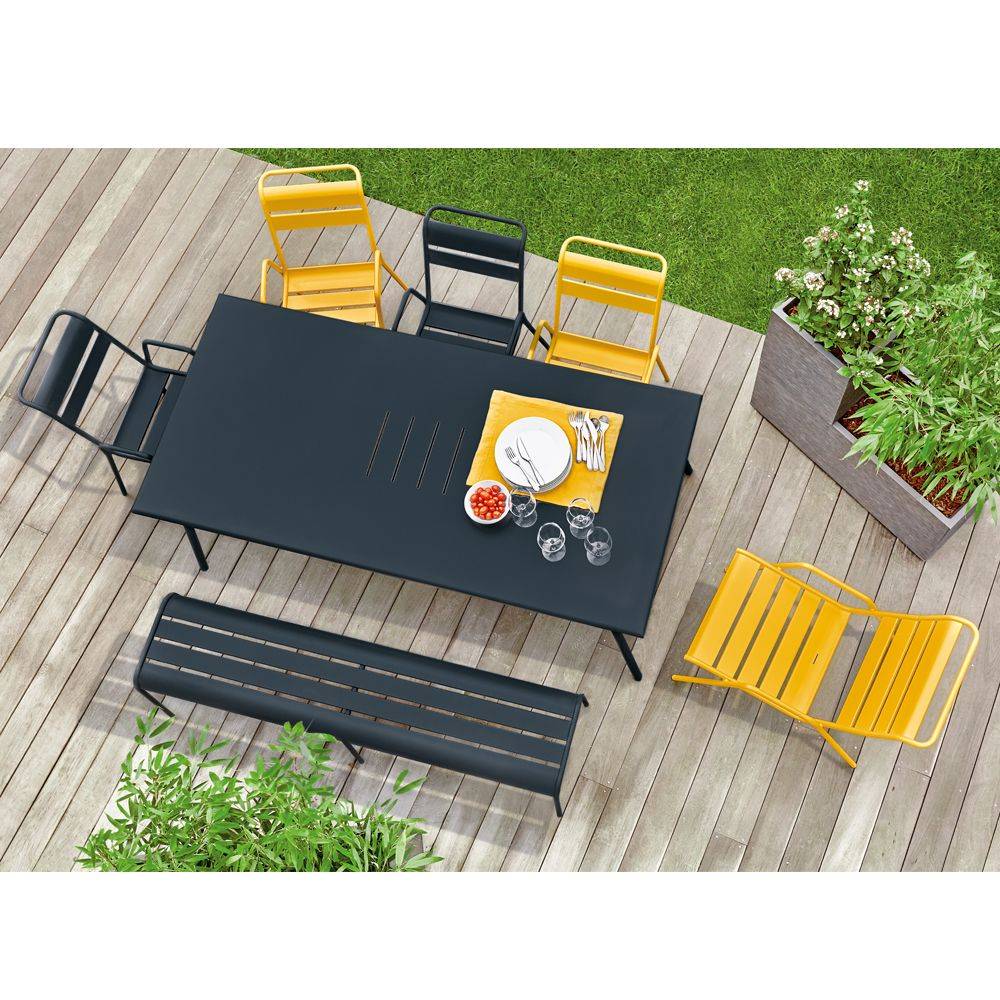 Fermob - Fermob - Fauteuil bas Monceau miel - L.78 x l.52 x H.72 cm - Image 3