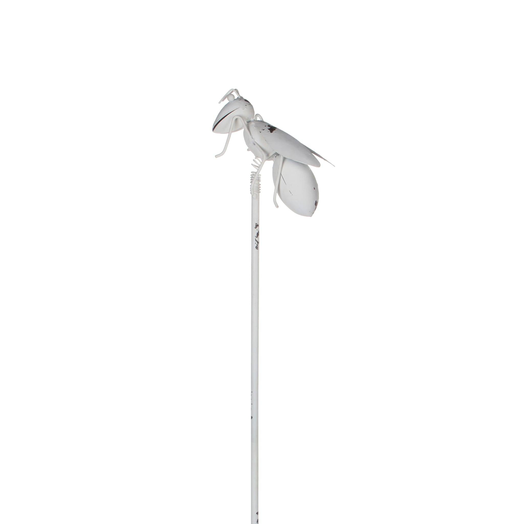 Mica Decorations - Pique abeille coloris blanc - L.15 x l.5 x H.95 cm