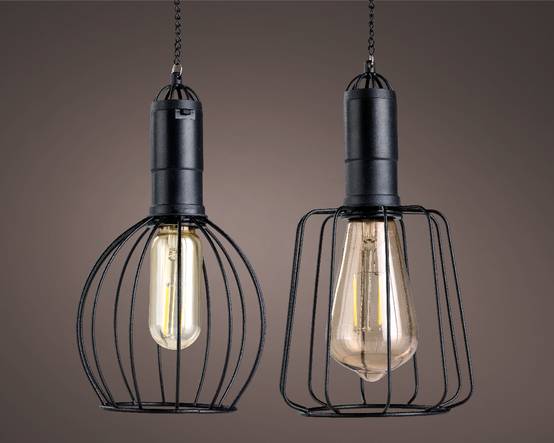 Luminéo - Lampe LED solaire en métal noir à suspendre - H.22 cm - Image 2