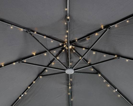 Guirlande LED solaire pour parasol - Longueur 1,2 m
