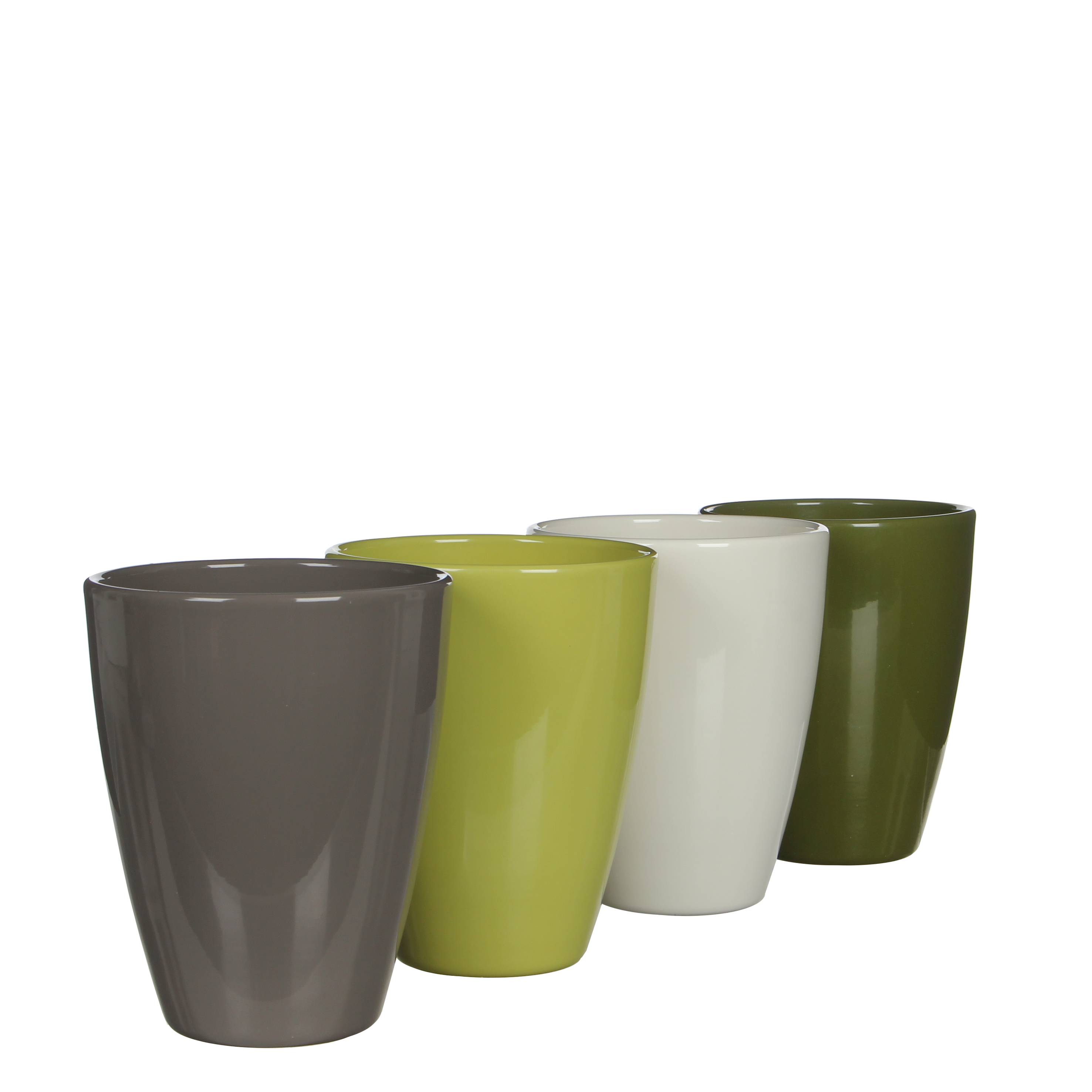 Mica Decorations - Pot rond Tusca en céramique - H.17 x Ø.13 cm