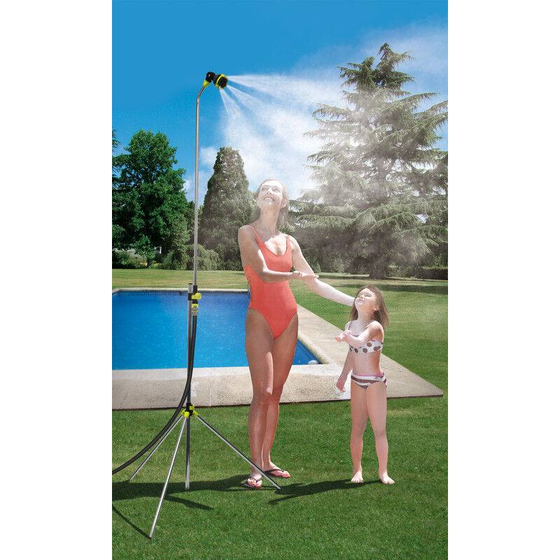 Douche brumisateur jardin trépied aluminium H 2,4 m – JARDIBRIC - Imagen 4
