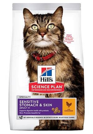 Science plan - Chat Ad Sensitive Stomach&Skin Pou 1,5kg