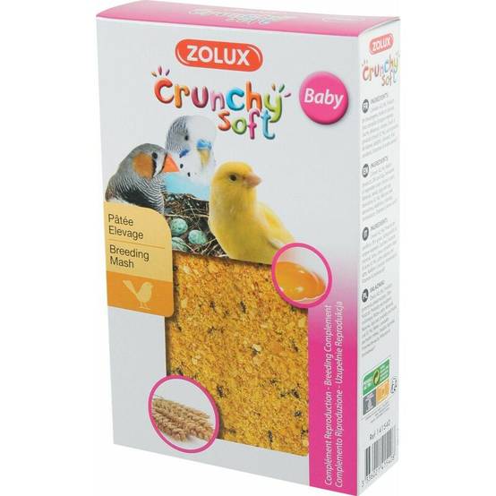 Zolux - Pâtée d'élevage pour oiseaux Crunchy soft baby 150 g - Image 3