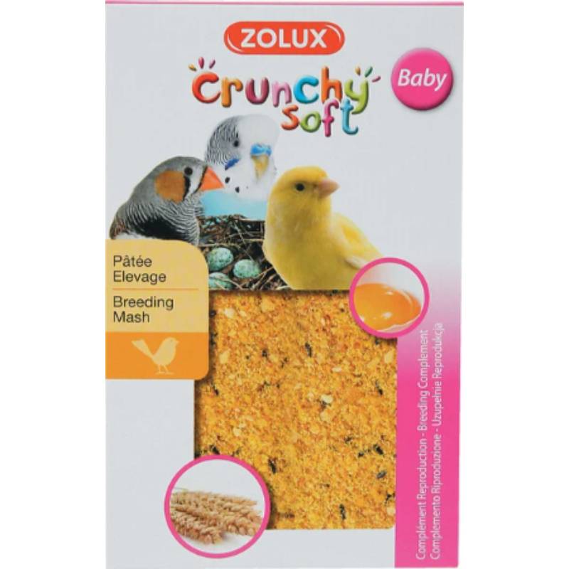 Zolux - Pâtée d'élevage pour oiseaux Crunchy soft baby 150 g - Image 4
