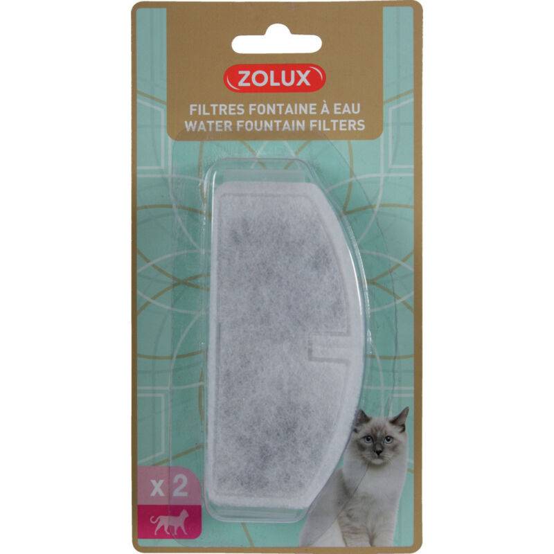 Zolux - Filtres de rechange pour fontaine à eau x2 ZOLUX
