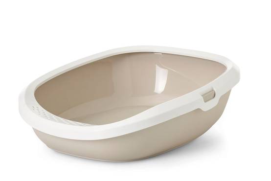 Bac a litiere large Gizmo beige - L.52 x l.39,5 x H.15 cm