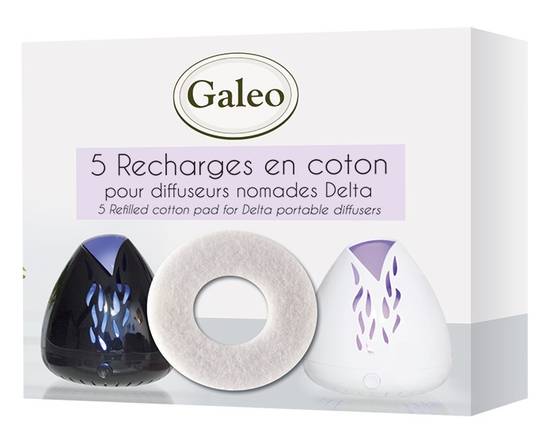 Galeo - Recharges en coton pour diffuseurs nomade