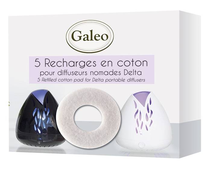 Galeo - Recharges en coton pour diffuseurs nomade