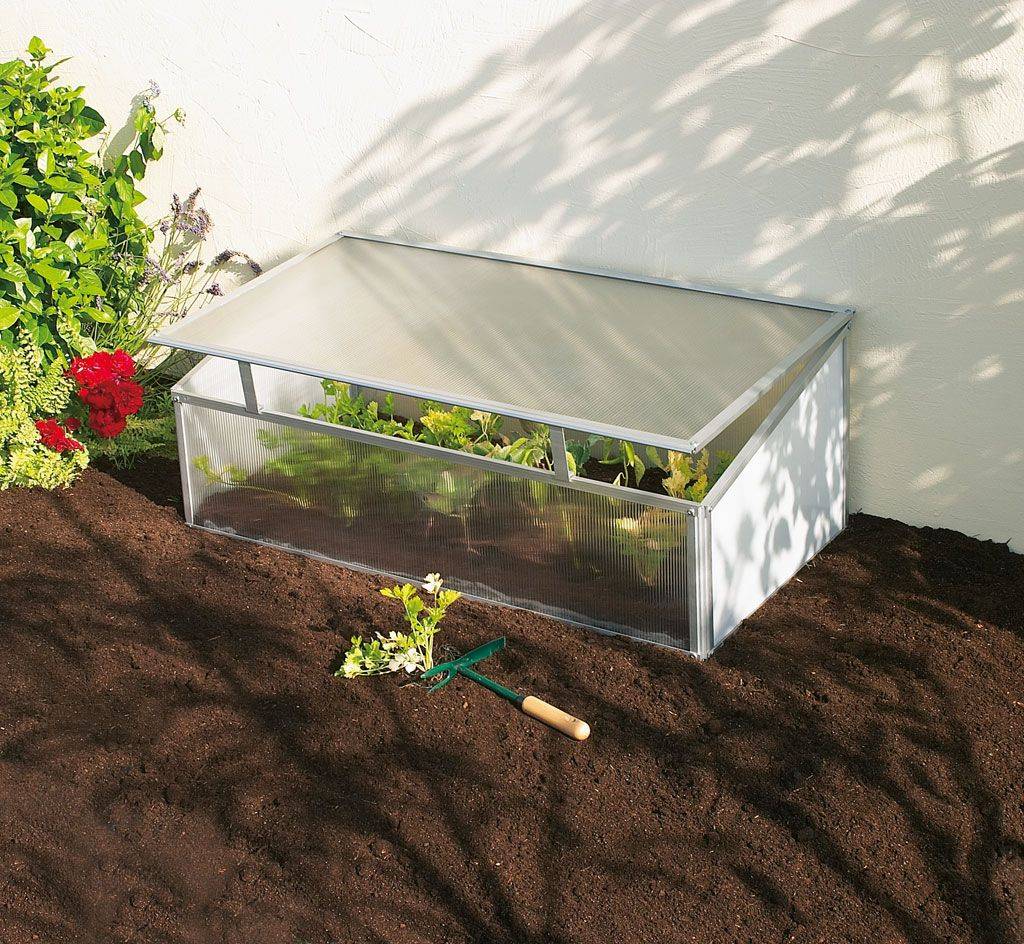 Mini serre de jardin en polycarbonate L. 98 x l. 59 x H. 62 cm - Imagen 1
