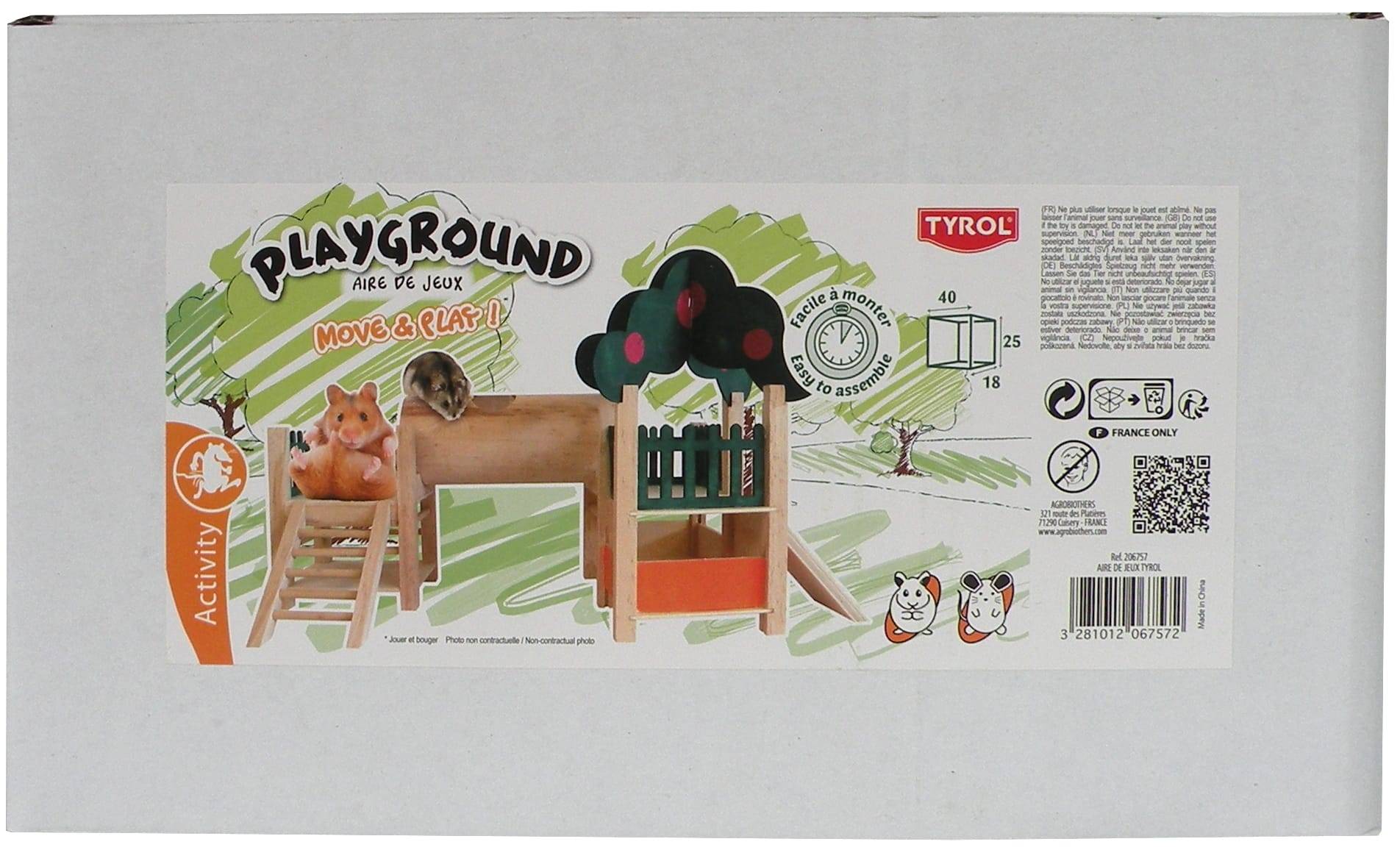 Tyrol - Maisonnette aire de jeux pour lapin et petits rongeurs - Tyrol - Imagen 2
