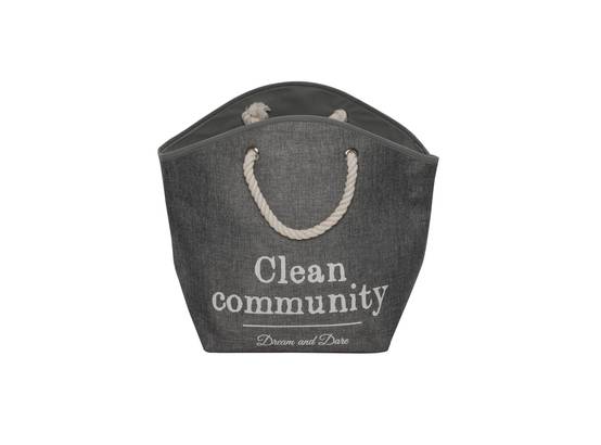 Panier pour chat ou petit chien Laundry bag gris - Image 1