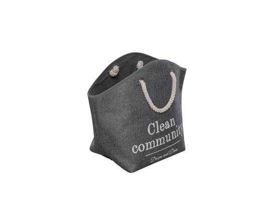 Panier pour chat ou petit chien Laundry bag gris - Image 3