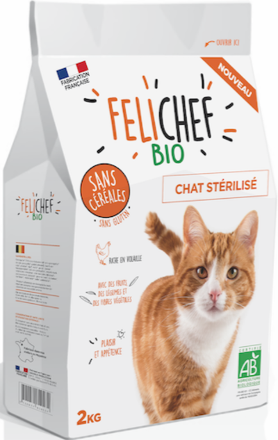Croquettes Bio Stérilisé Chat Adulte - FÉLICHEF