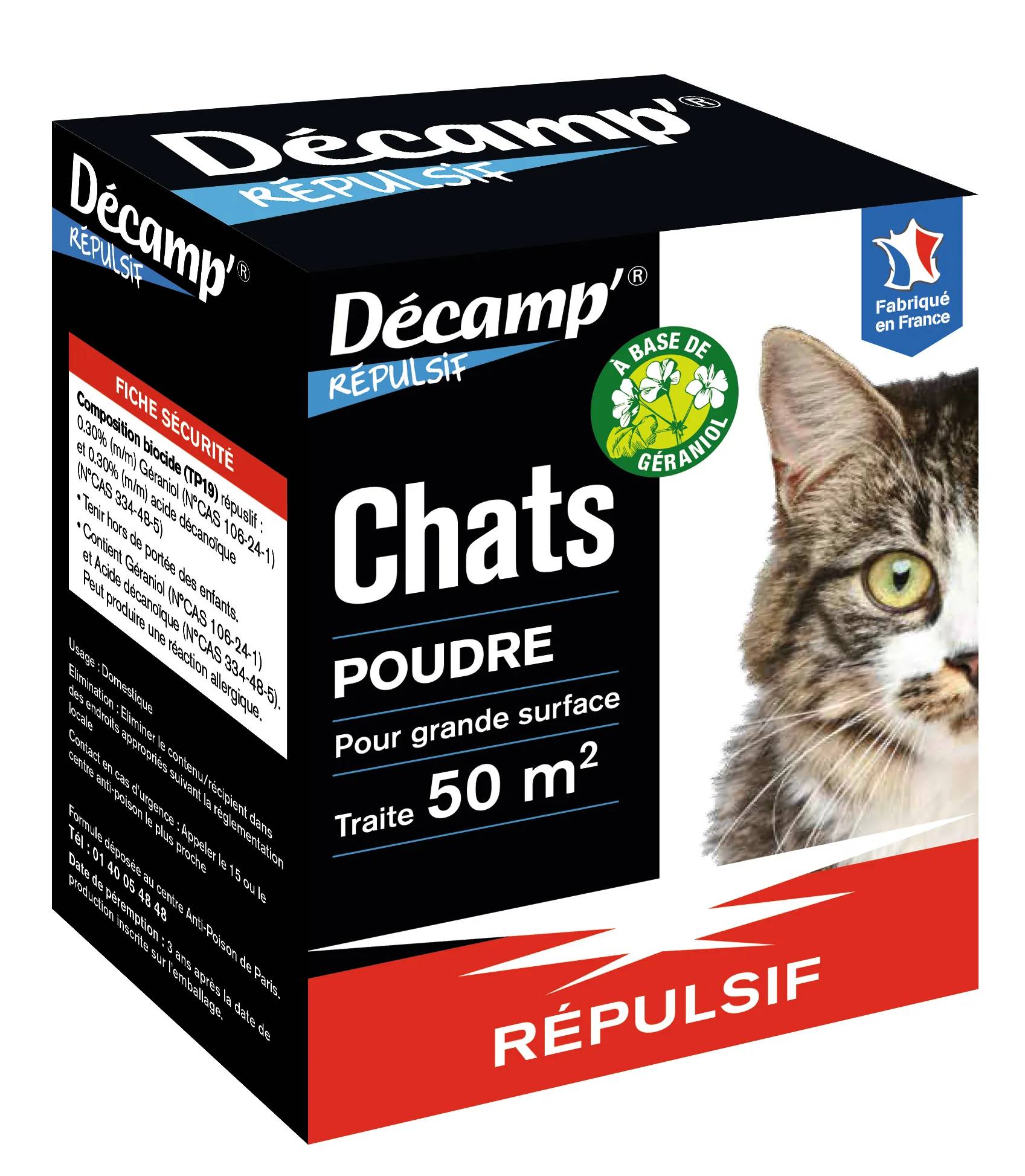 Décamp'Répulsif - Répulsif Poudre Chiens Chats - DECAMP' - Imagen 2