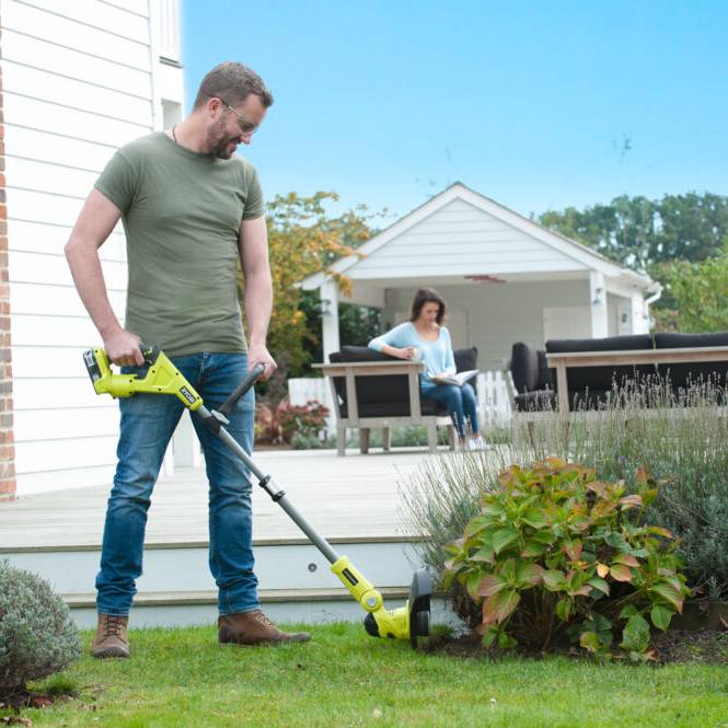 Ryobi - Coupe-bordures hybride 18V batterie et chargeur inclus Ø 25 - 30 cm RLT1831H25F - RYOBI - Imagen 6