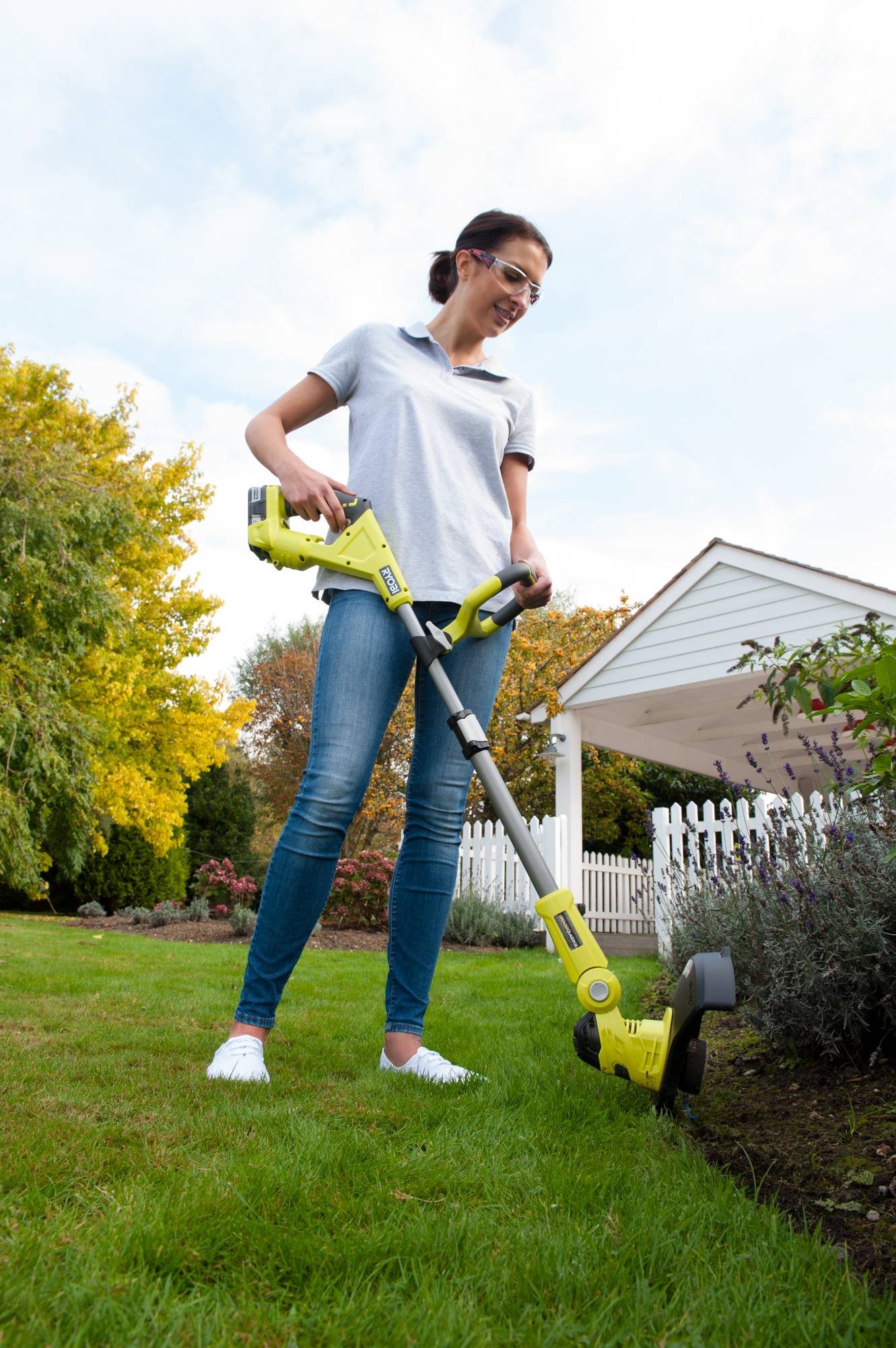 Ryobi - Coupe-bordures hybride 18V batterie et chargeur inclus Ø 25 - 30 cm RLT1831H25F - RYOBI - Imagen 2