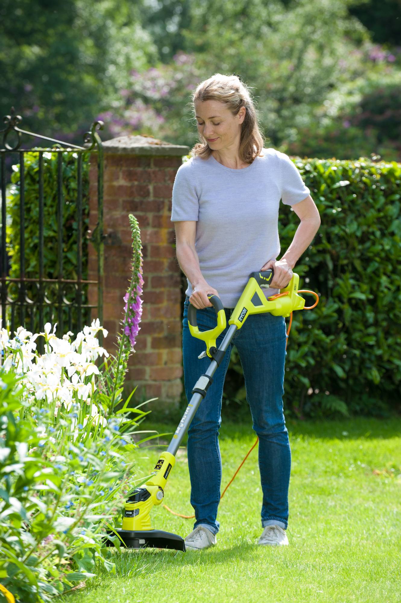 Ryobi - Coupe-bordures hybride 18V batterie et chargeur inclus Ø 25 - 30 cm RLT1831H25F - RYOBI - Imagen 5