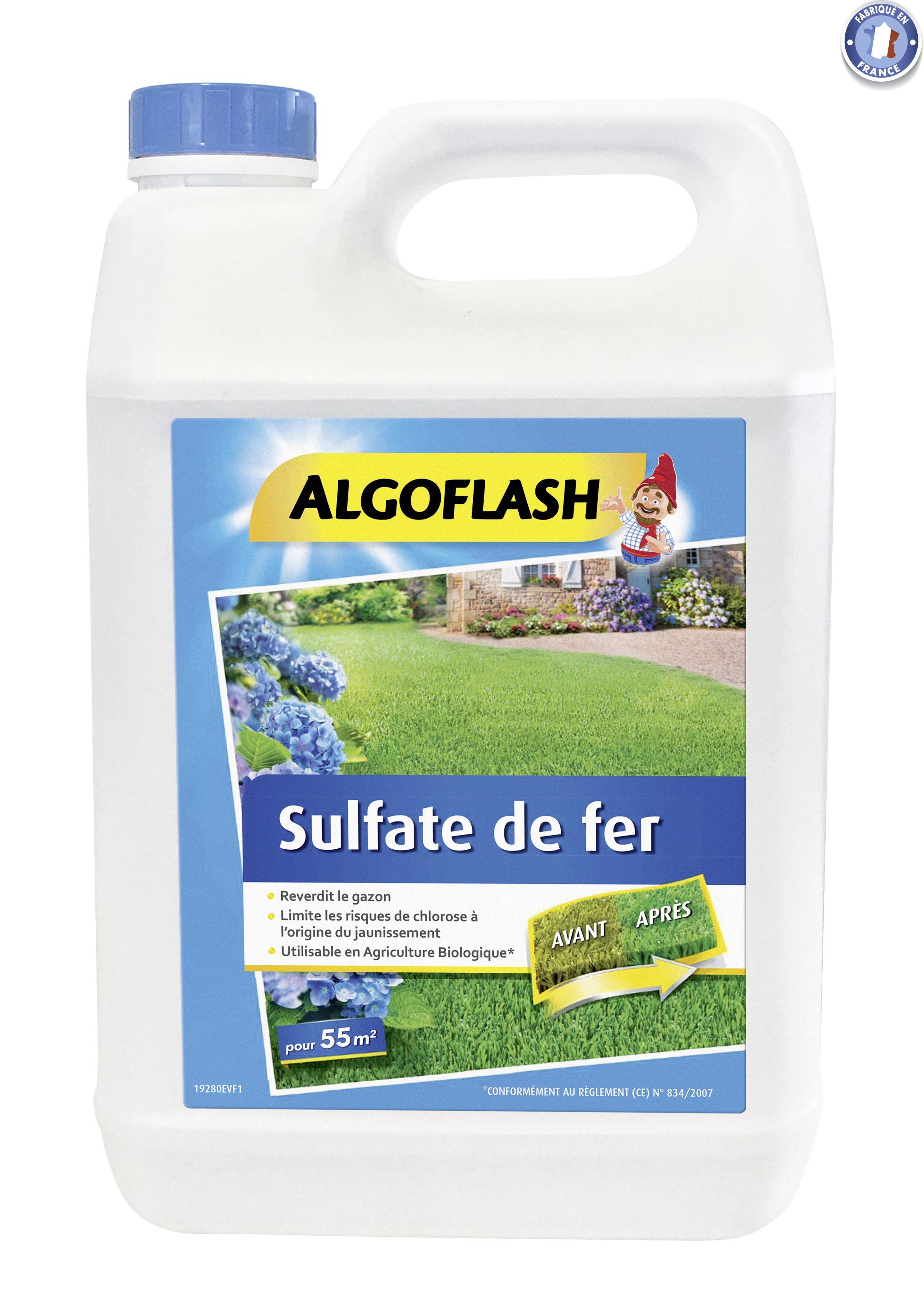 Algoflash - Sulfate de fer polyvalent liquide 5L - ALGOFLASH - Imagen 2