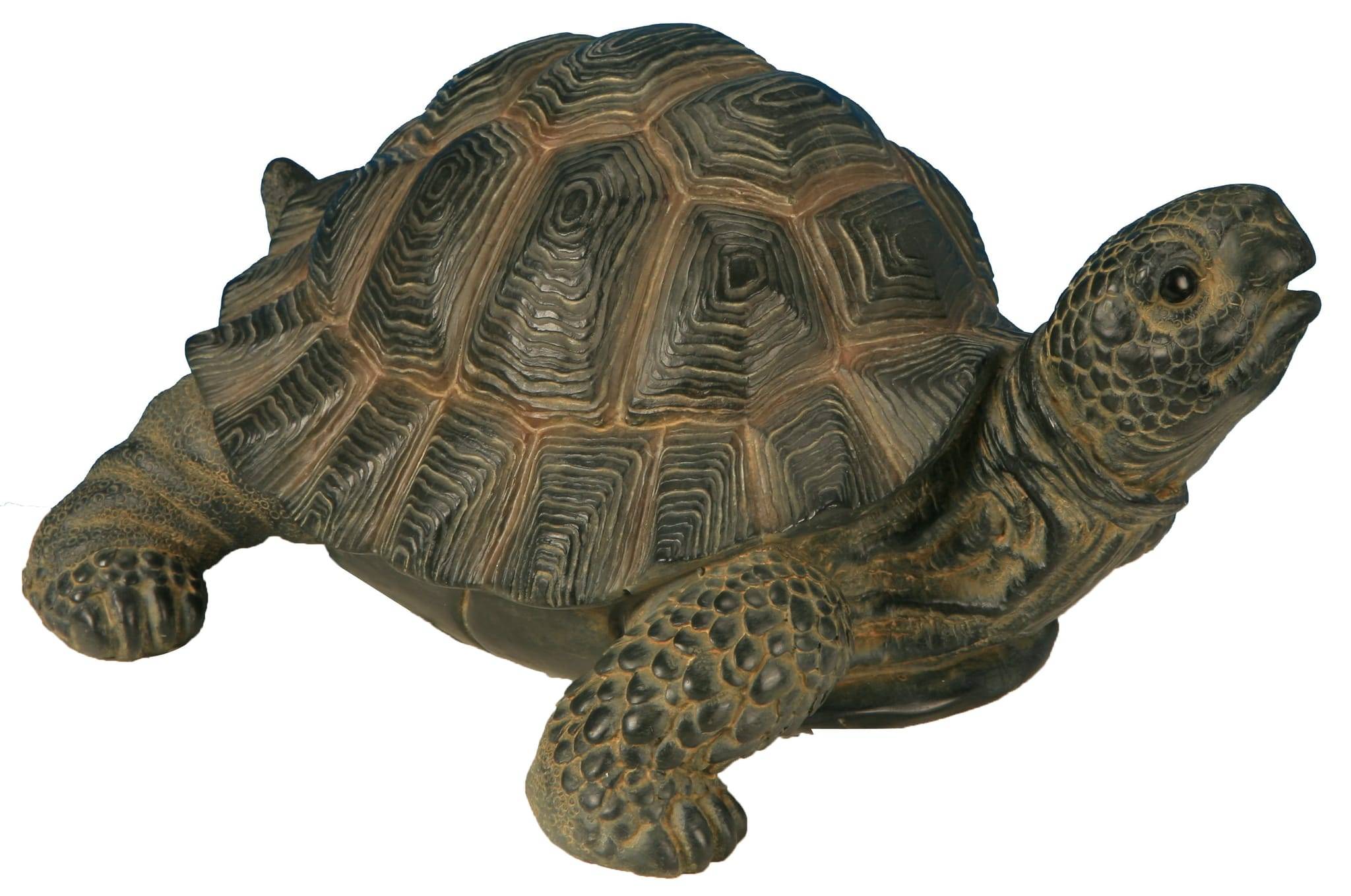 Figurine Tortue marron en résine peinte à la main