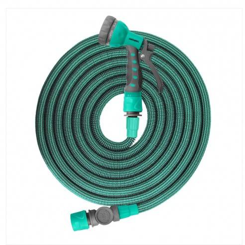 Jardibric - Tuyau d'arrosage extensible et rétractable latex vert anis 7,5 à 22,5 m – JARDIBRIC - Image 2