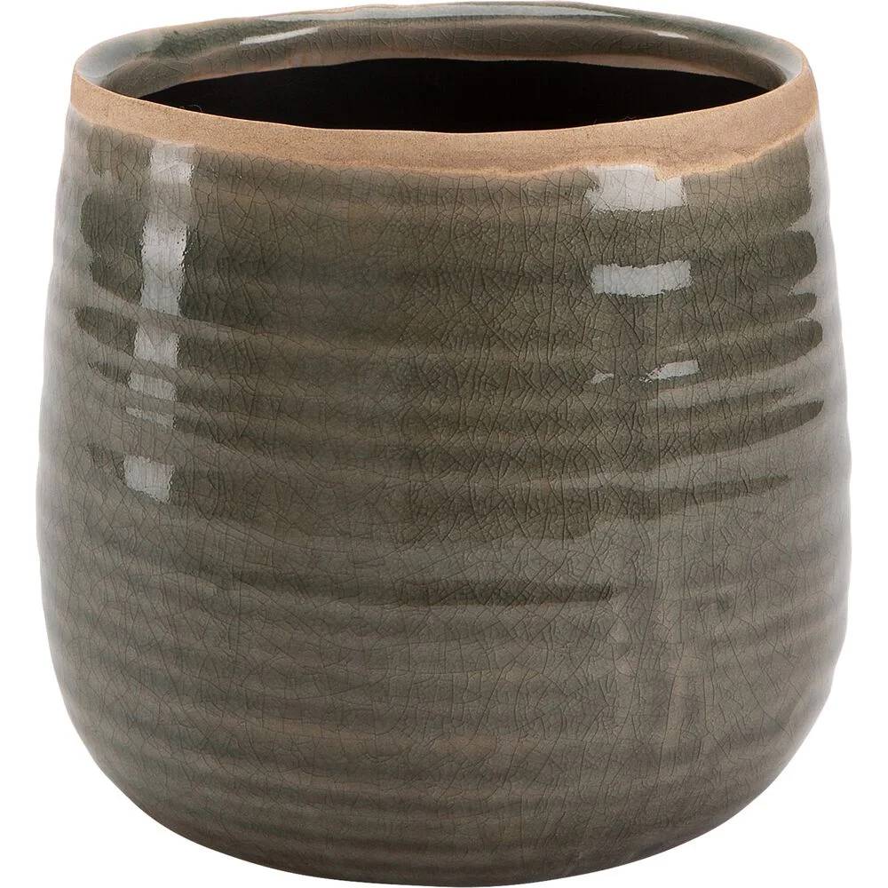 Pot Céramique Vert menthe Ø 15 cm H 14 cm – ABUR ALINEA - Image 3