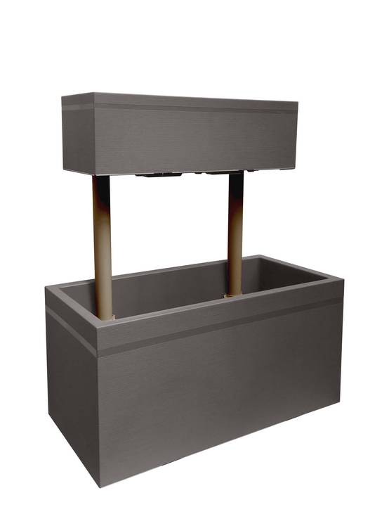 Poétic - Poétic - Ensemble jardinières Scala Taupe L.75 x H.85 cm