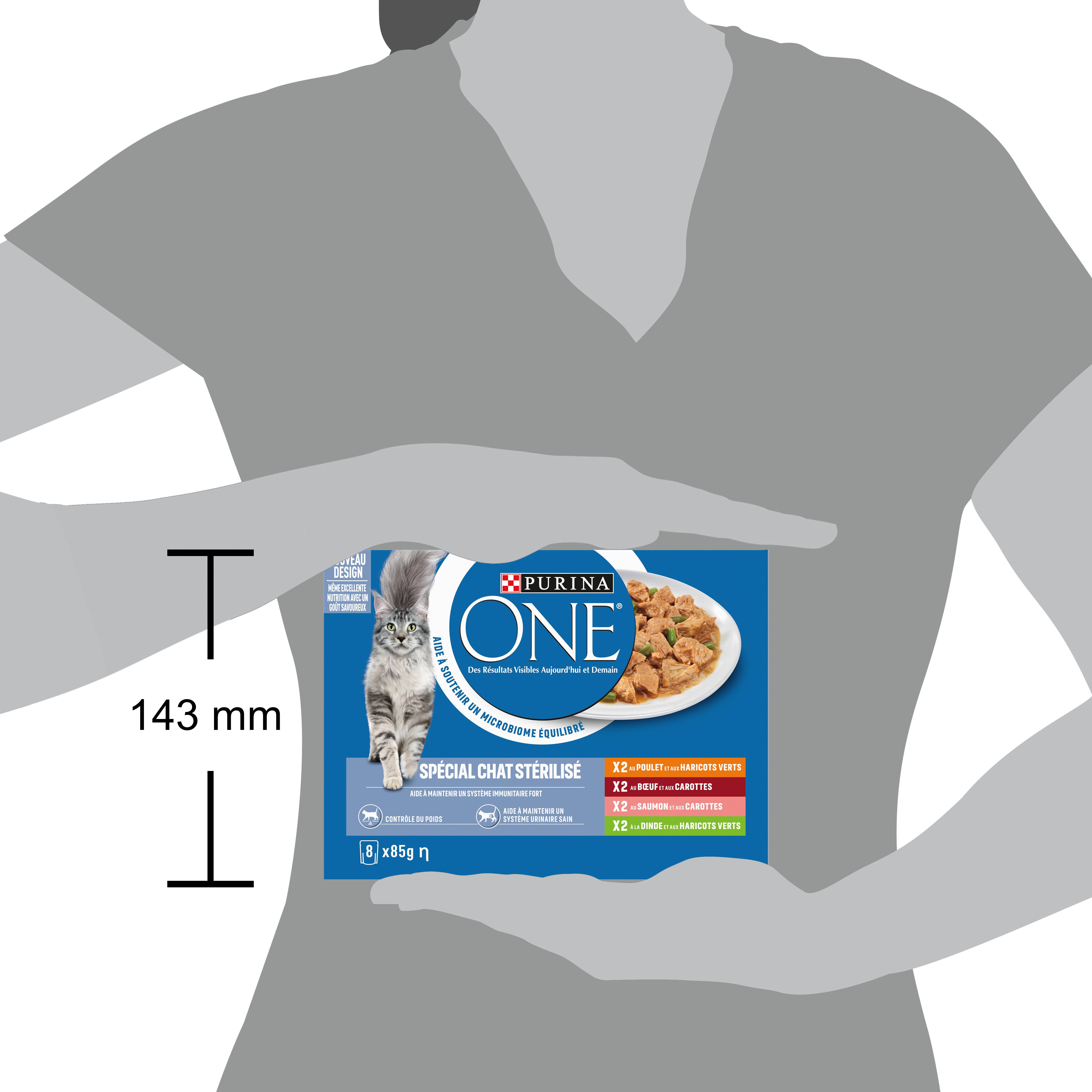 Purina One - Sachets chat Stérilisé Bœuf 8x85 g - PURINA ONE - Image 4