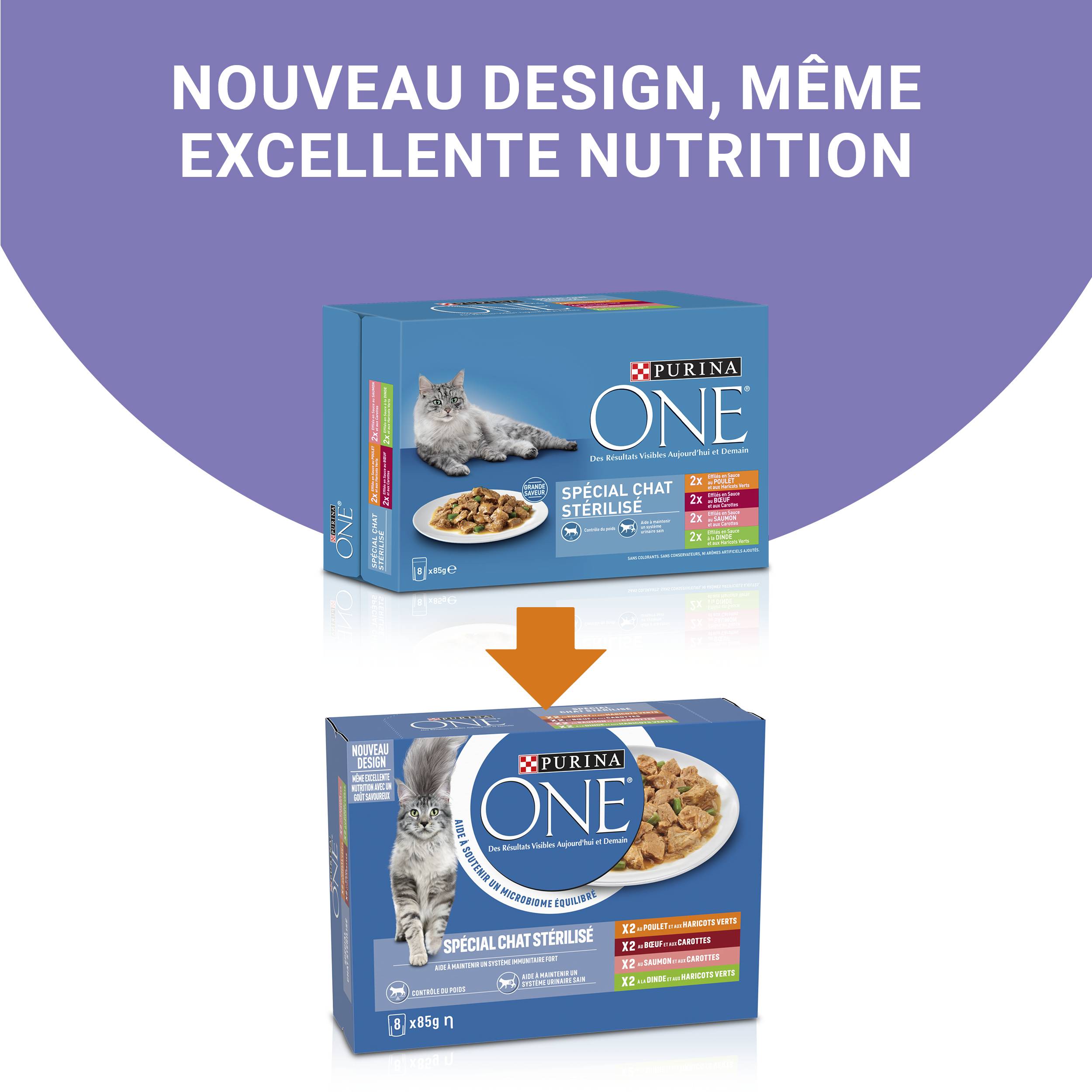 Purina One - Sachets chat Stérilisé Bœuf 8x85 g - PURINA ONE - Image 9