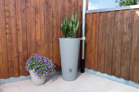 Garantia - Récupérateur d'eau de pluie 220L bac à plantes inclus Linus Gris - GARANTIA - Image 6