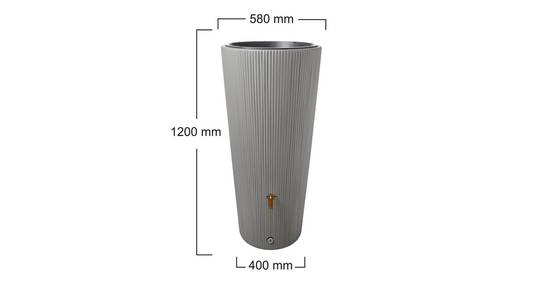 Garantia - Récupérateur d'eau de pluie 220L bac à plantes inclus Linus Gris - GARANTIA - Image 4