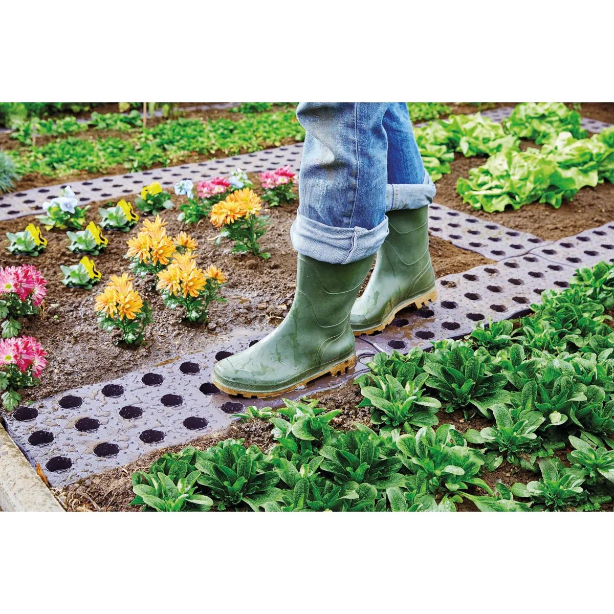 Set de dalles Potager Recyclée Clipsables Noir 4 pièces – GARANTIA - Imagen 5