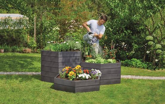 Garantia - Carre potager Ergo Set de 6 parois base avec fixations - Image 5