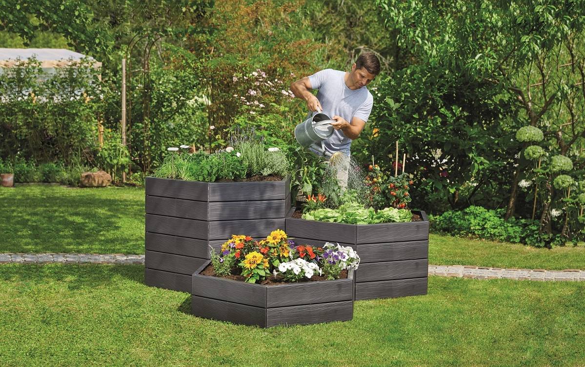 Garantia - Carre potager Ergo Set de 6 parois base avec fixations - Image 5