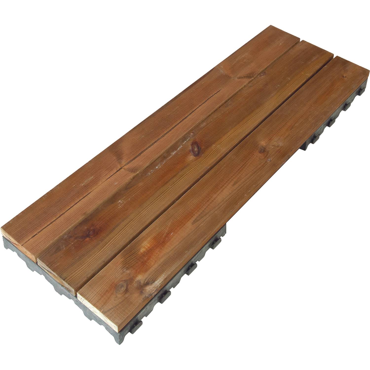 Xtiles - X-tiles - Dalle X-tiles pin brun autoclav L.118 x P.38 x E.7,3 cm - Imagen 6