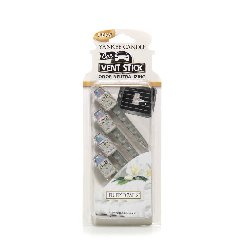 Yankee Candle - Yankee Candle- Difusor de varillas para coche con aroma a toallas suaves