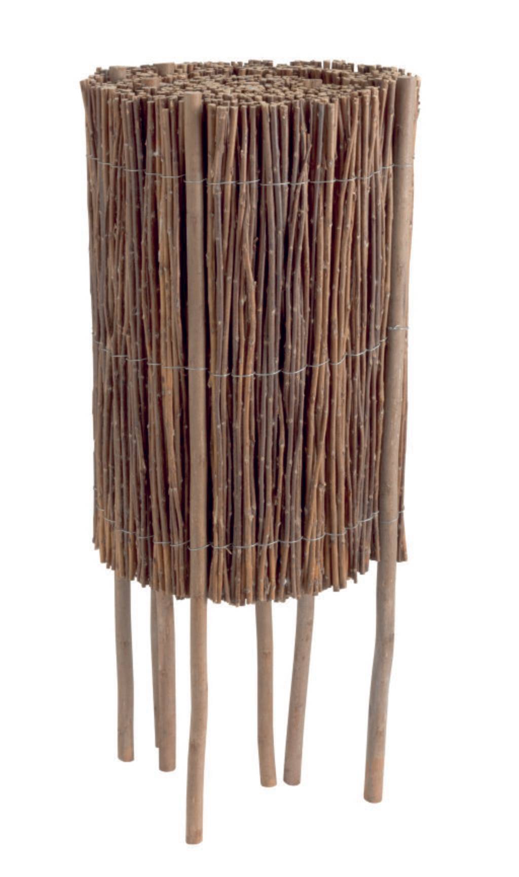 Nortène - WILLOW ROLL Rouleau de bordure osier souple Marron