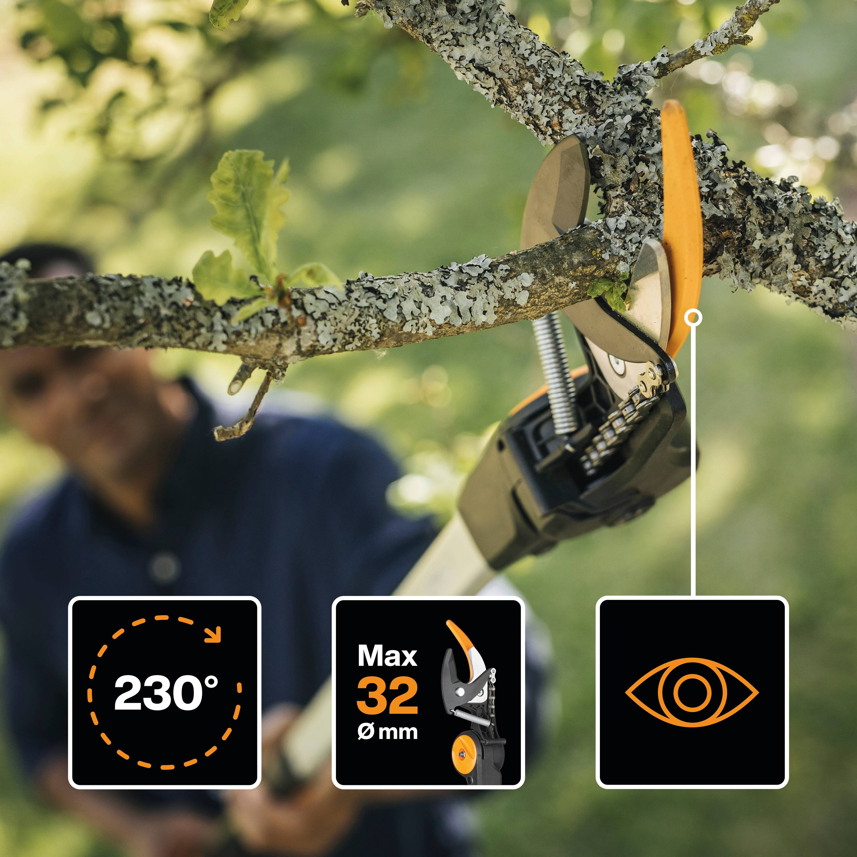 Fiskars - Coupe-branches télescopique Fiskars PowerGearTM X, (UPX86) - Fiskars - Imagen 6