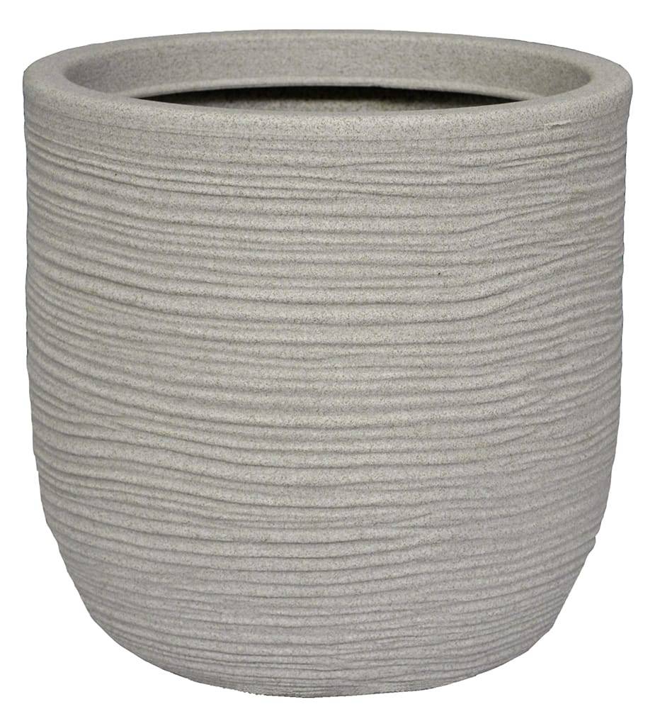 Chapelu Frères - Pot Cuvier Minéral Corde Ø 35 x H.34 cm