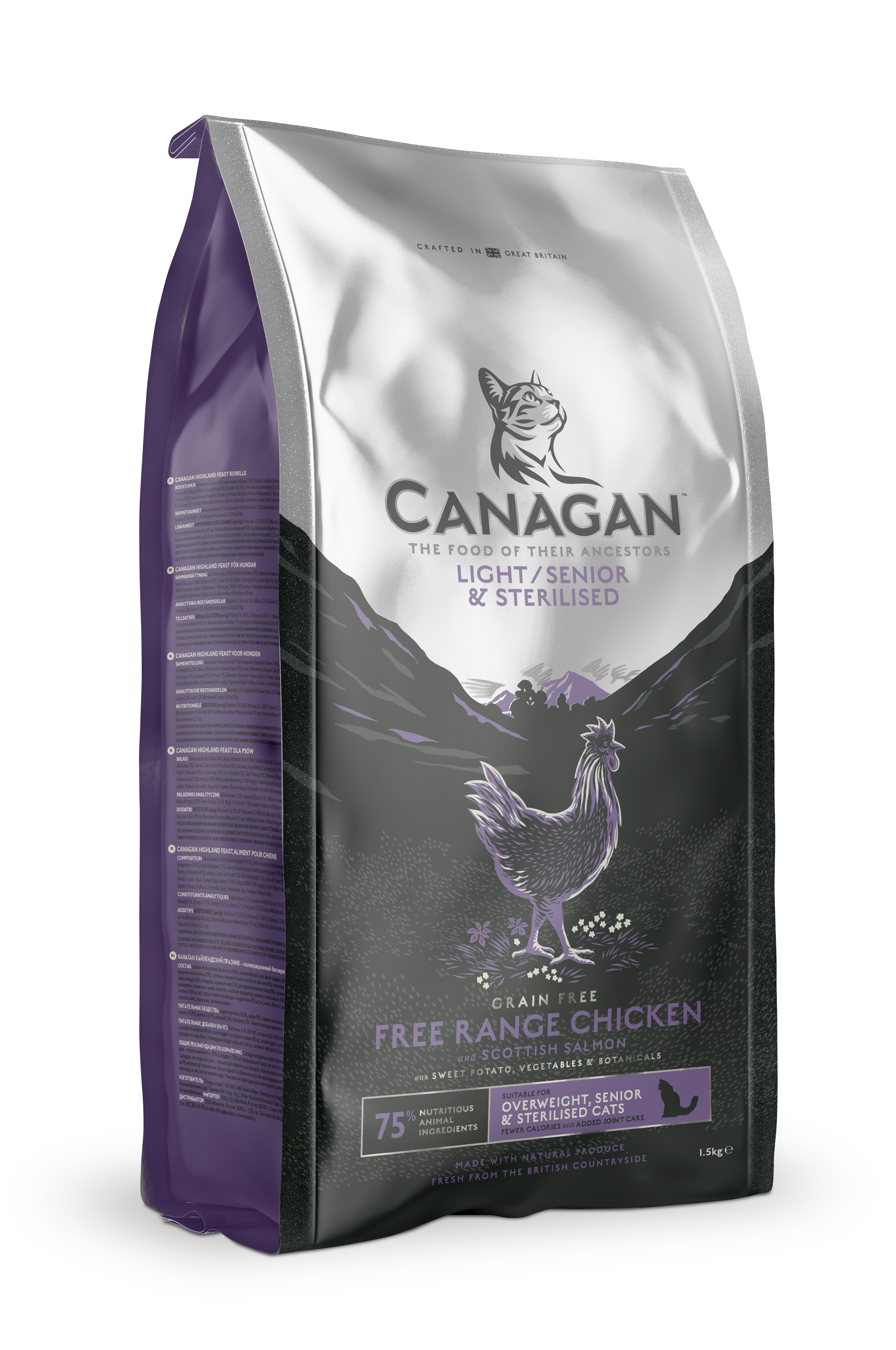 Canagan - Croquettes chat senior sans céréales 375 g - Canagan
